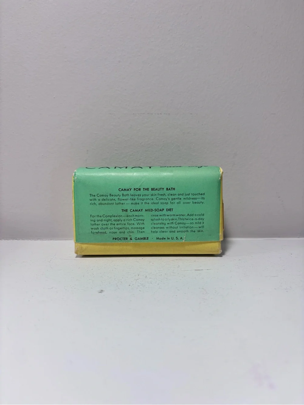 Vintage Camay Bath Size Bar Soap